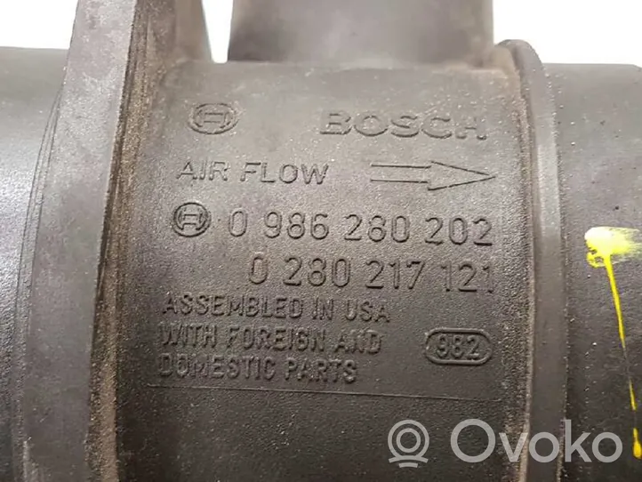 Volkswagen Bora Débitmètre d'air massique 0986280202