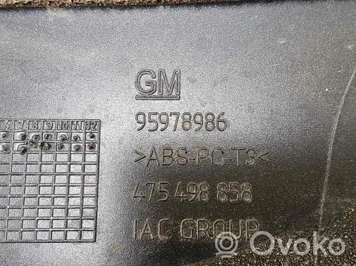 Opel Mokka X Takaluukun/tavaratilan spoileri 95978986