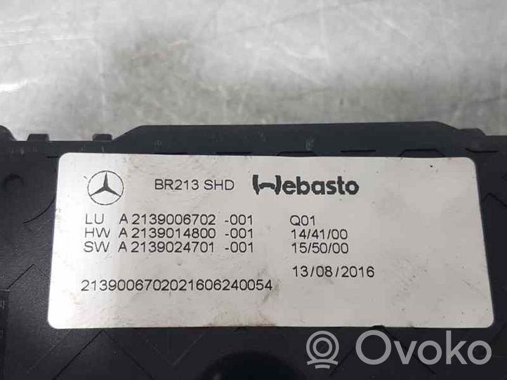 Mercedes-Benz E W213 Moottori/käyttölaite A2139006702