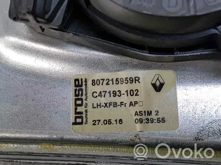 Renault Megane IV Elektryczny podnośnik szyby drzwi przednich 807215959R
