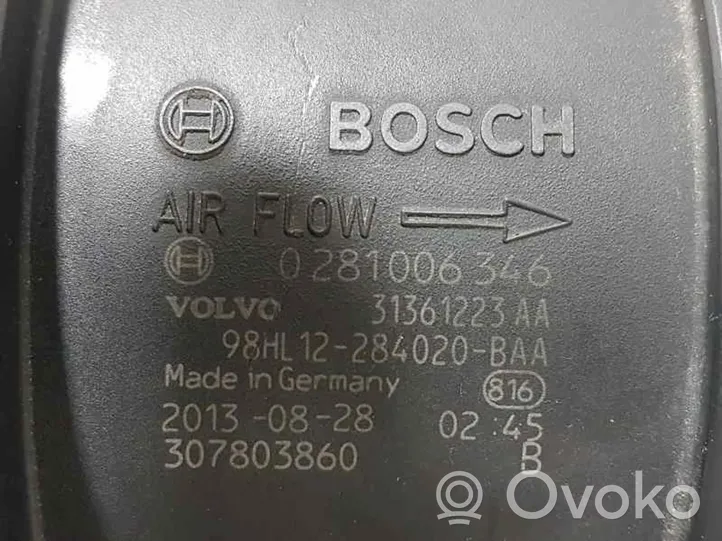Volvo V40 Débitmètre d'air massique 31361223AA
