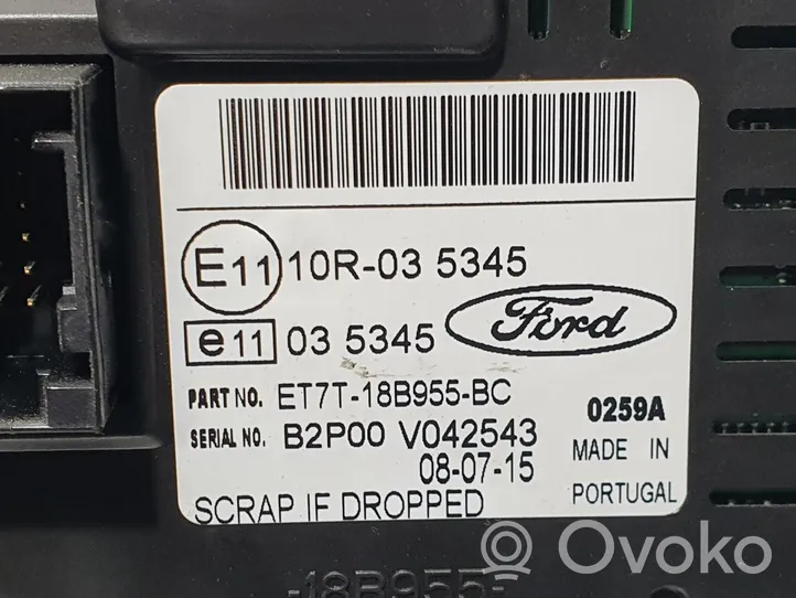 Ford Fiesta Écran / affichage / petit écran ET7T18B955BC