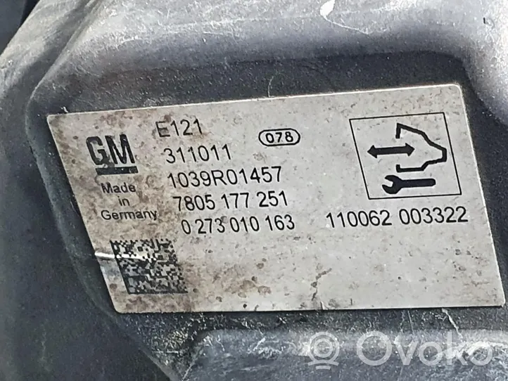 Opel Zafira C Cremagliera dello sterzo P13328200