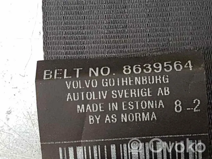 Volvo C70 Klamra tylnego pasa bezpieczeństwa 8639564