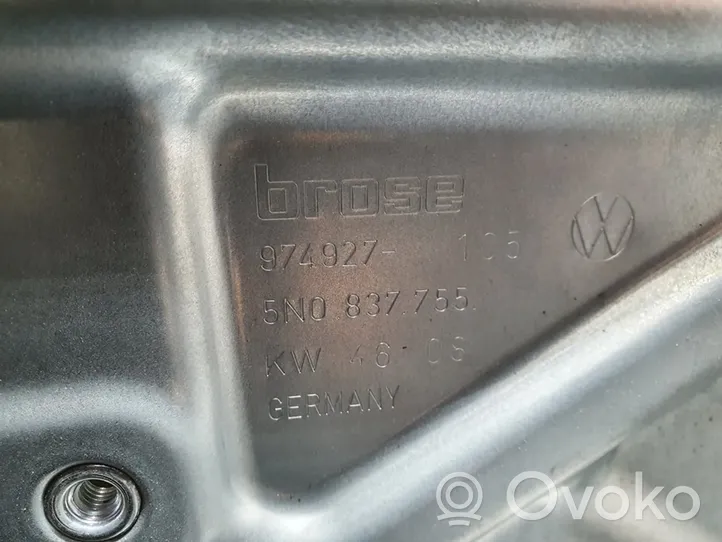 Volkswagen Tiguan Mécanisme de lève-vitre avec moteur 5N1837729B