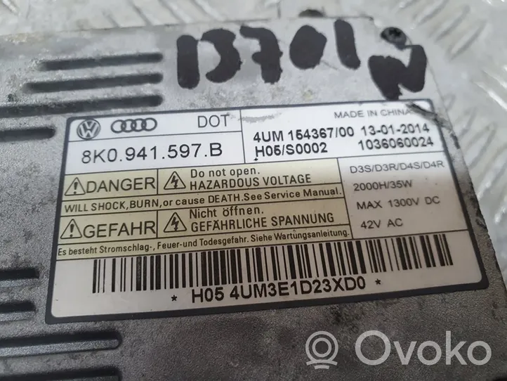 Audi A3 S3 8V Xenon-valojen ohjainlaite/moduuli 8K0941597B