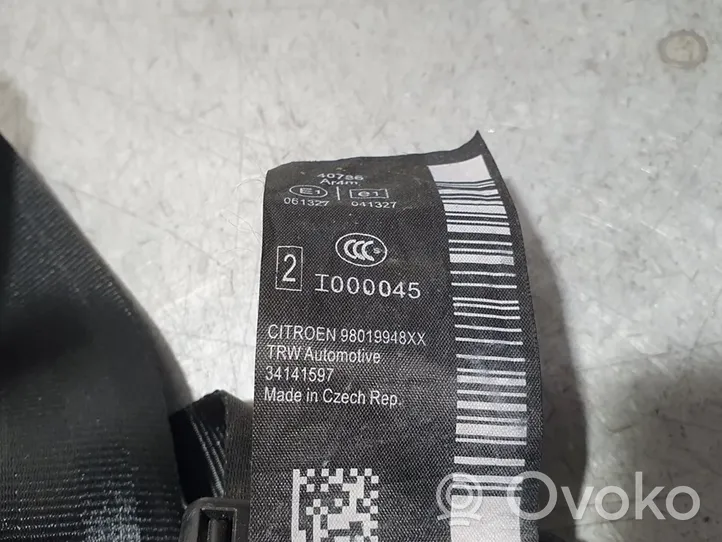 Citroen C3 Takaistuimen turvavyön solki 34140294C