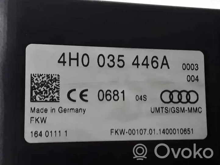 Audi A3 S3 8V Citu veidu vadības bloki / moduļi 4H0035446A