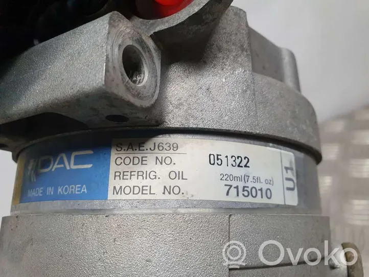 Daewoo Lanos Ilmastointilaitteen kompressorin pumppu (A/C) 051322