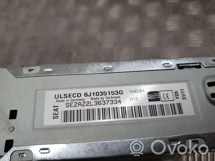 Seat Ibiza IV (6J,6P) Unité principale radio / CD / DVD / GPS 6J1035153G