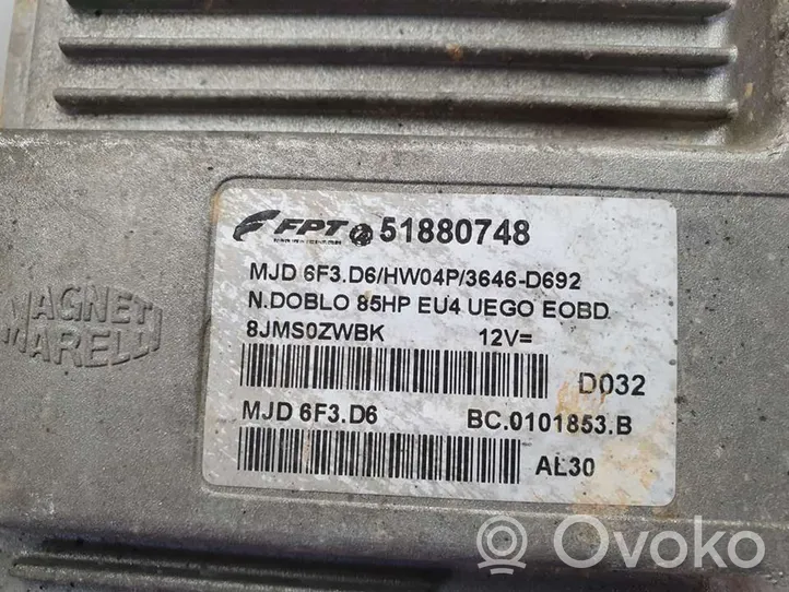 Fiat Doblo Moottorin ohjainlaite/moduuli 51880748