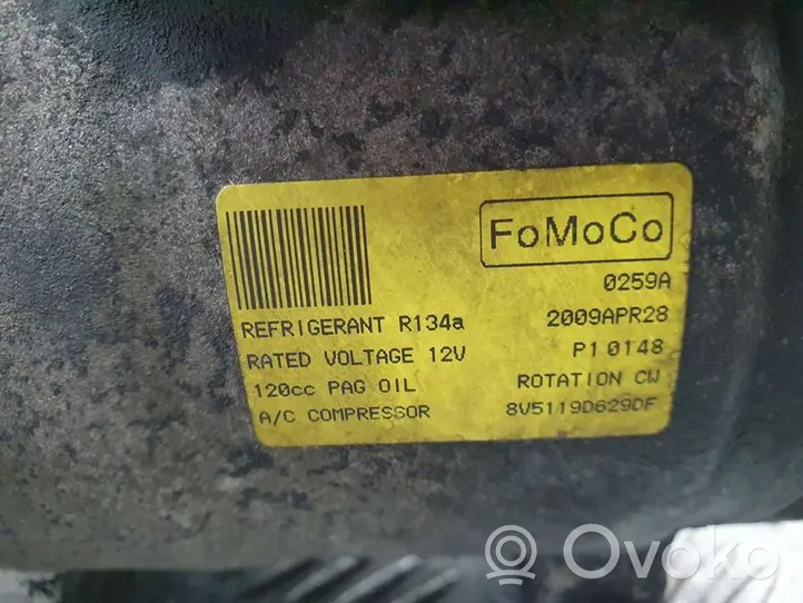 Ford Fiesta Ilmastointilaitteen kompressorin pumppu (A/C) 8V5119D629DF