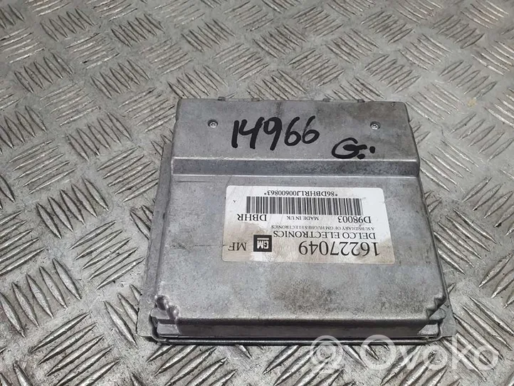 Opel Astra G Sterownik / Moduł ECU 16227049