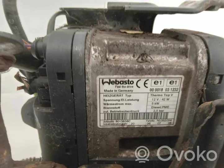 Volkswagen Touran II Auxiliary pre-heater (Webasto) 000018031232