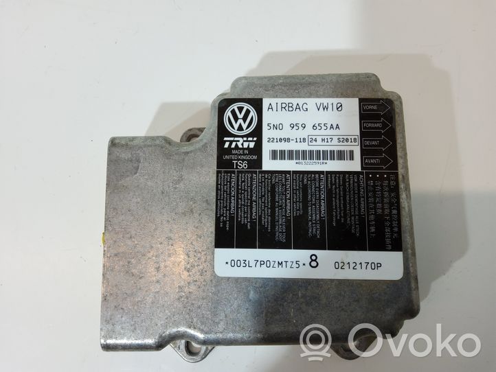 Volkswagen PASSAT B7 Turvatyynyn ohjainlaite/moduuli 5N0959655