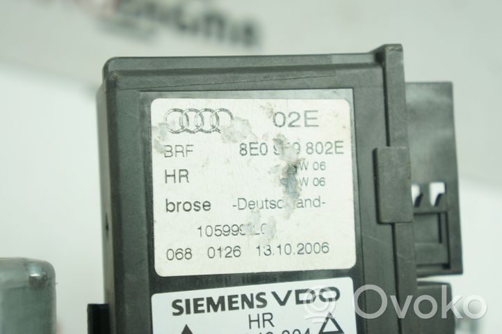 Audi A4 S4 B7 8E 8H Takaoven ikkunan nostomoottori 8E0959802E