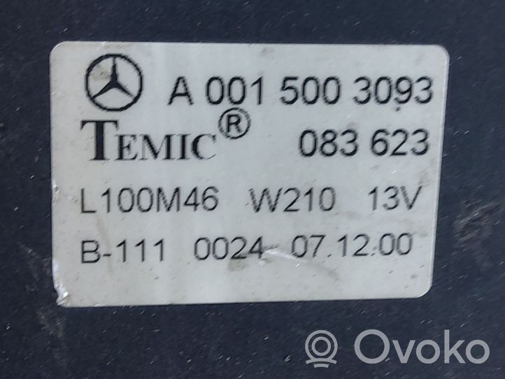 Mercedes-Benz E W211 Elektryczny wentylator chłodnicy A0015003093
