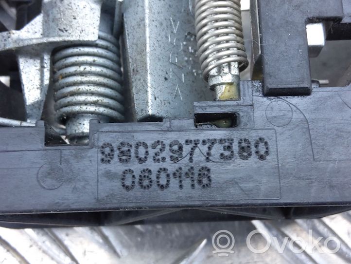 Peugeot 308 Support poignée extérieur de porte avant 9802977380