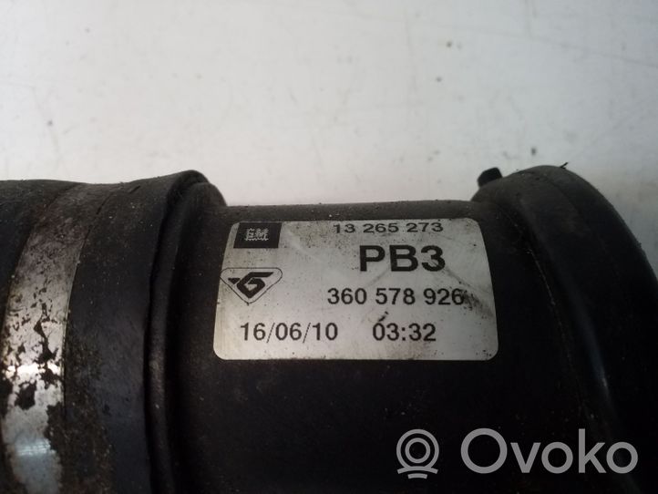 Opel Astra J Tube d'admission de tuyau de refroidisseur intermédiaire 13265273