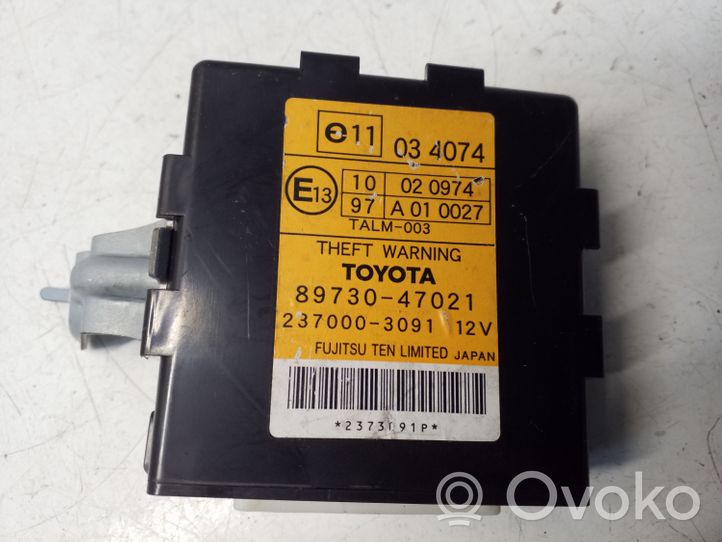 Toyota Prius (XW20) Centralina/modulo allarme 2370003091