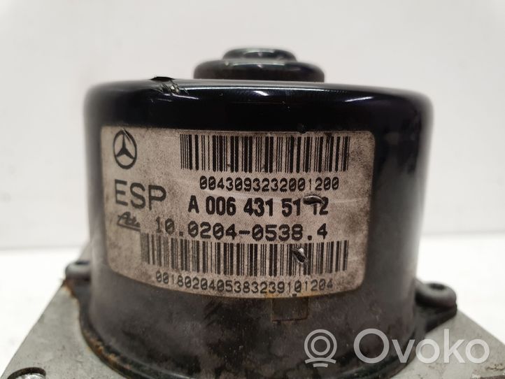 Mercedes-Benz CLC CL203 Pompe ABS 2852005003