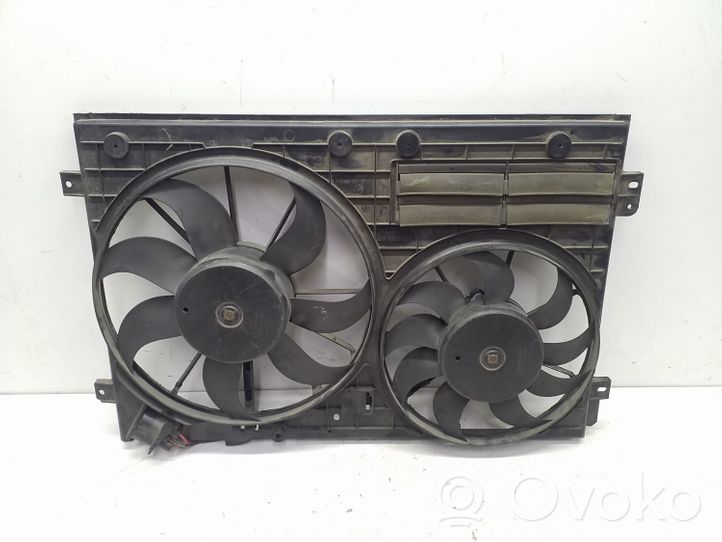 Volkswagen Golf VI Radiator cooling fan shroud 1K0121207BC