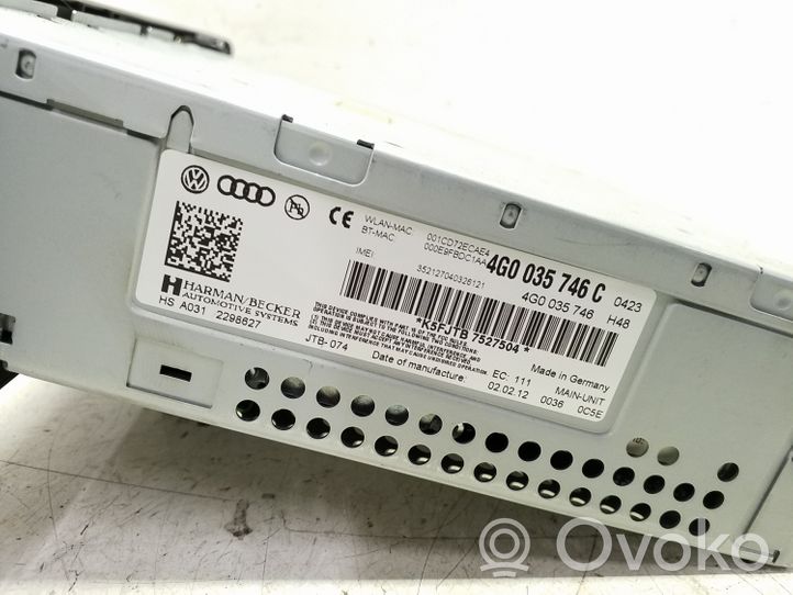 Audi A6 S6 C7 4G Unità principale autoradio/CD/DVD/GPS 4G0035746C