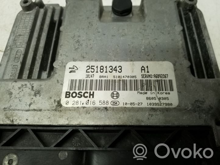 Chevrolet Captiva Calculateur moteur ECU 25181343