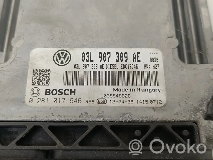 Volkswagen Tiguan Calculateur moteur ECU 03L907309AE