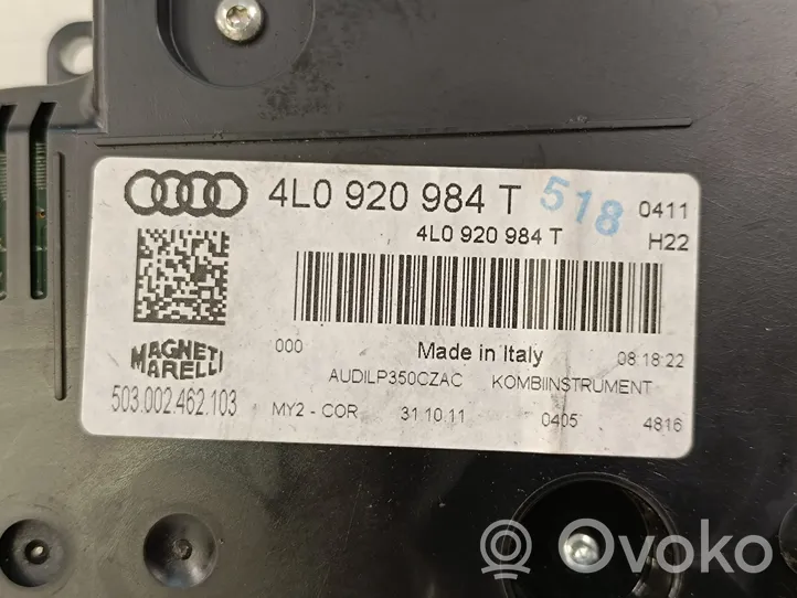 Audi Q7 4L Tachimetro (quadro strumenti) 4L0920984T