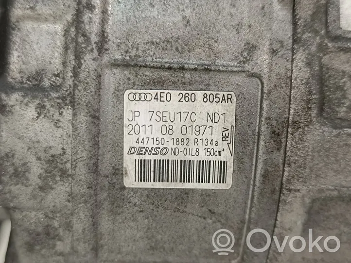 Audi Q7 4L Air conditioning (A/C) compressor (pump) 4E0260805AR