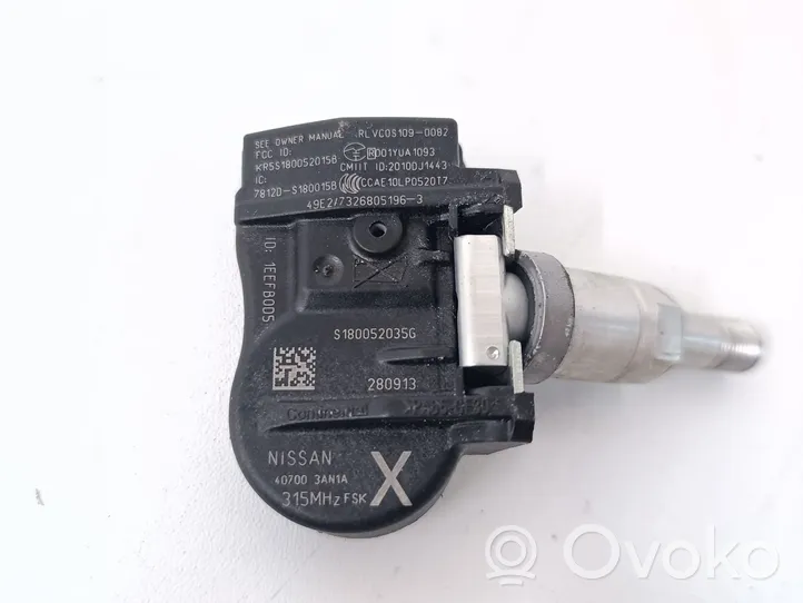 Nissan Leaf I (ZE0) Sensore di pressione dello pneumatico 407003AN1A