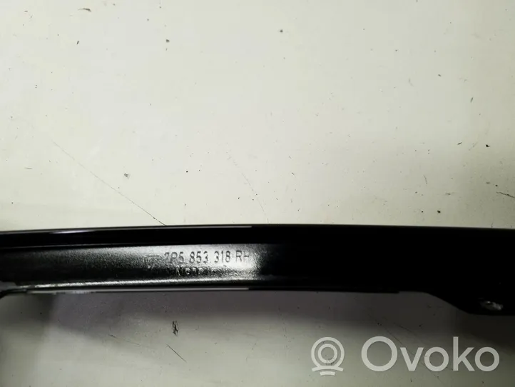 Porsche Cayenne (92A) Rivestimento modanatura del vetro della portiera anteriore 7P5853318F