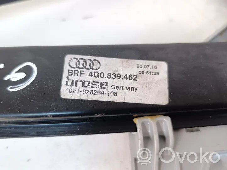 Audi A6 S6 C7 4G Elektryczny podnośnik szyby drzwi tylnych 4G0839462