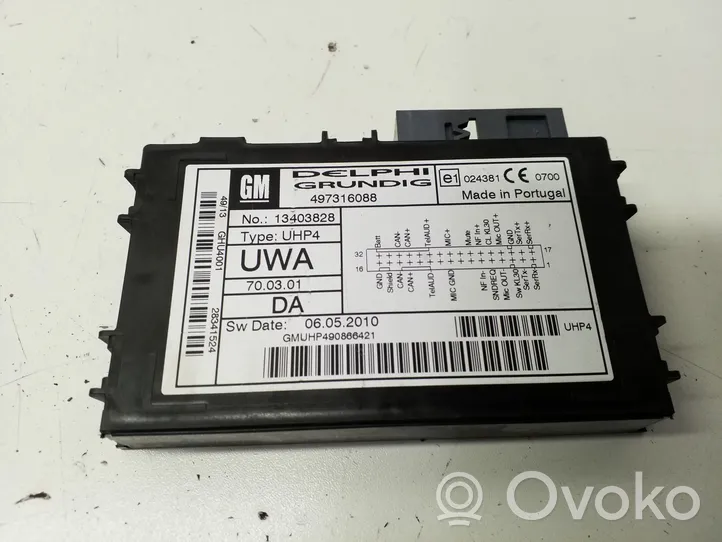 Opel Antara Module unité de contrôle Bluetooth 497316088