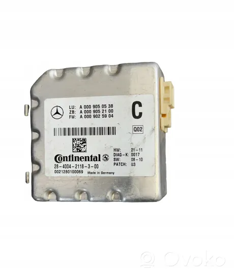 Mercedes-Benz ML W166 Telecamera per parabrezza A0009050538