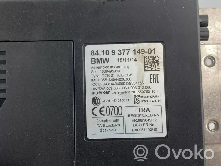 BMW 1 F20 F21 Moduł / Sterownik Bluetooth 9377149