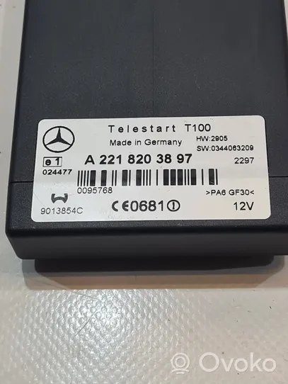 Mercedes-Benz R W251 Sterownik / Moduł Webasto A2218203897