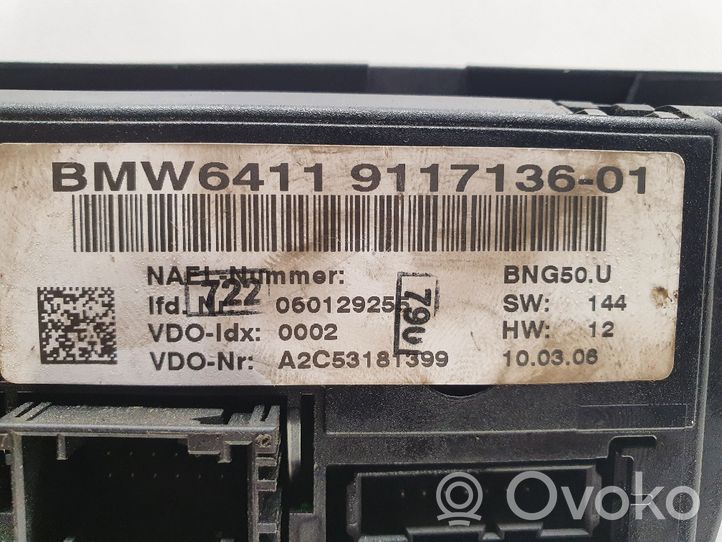 BMW 3 E90 E91 Panel klimatyzacji 9117136