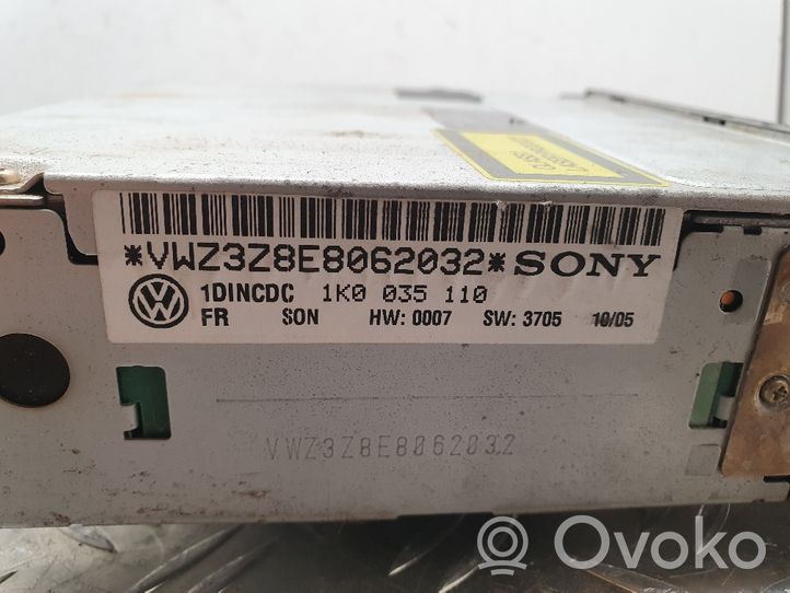 Volkswagen Golf V Zmieniarka płyt CD/DVD 1K0035110