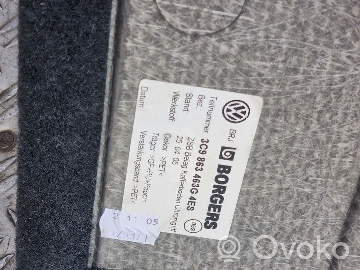 Volkswagen PASSAT B6 Tappeto di rivestimento del fondo del bagagliaio/baule 3C9863463G