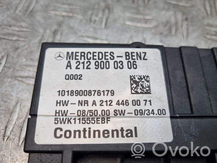 Mercedes-Benz C W204 Centralina/modulo pompa dell’impianto di iniezione A2129000306