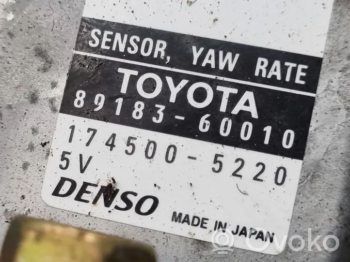 Toyota Land Cruiser (J100) Датчик ESP (системы стабильности) (датчик продольного ускорения) 8918360010