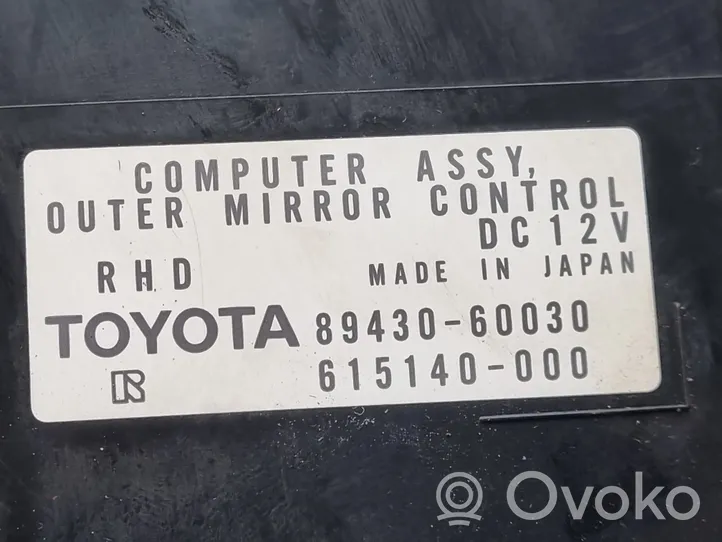 Toyota Land Cruiser (J100) Durų elektronikos valdymo blokas 8943060030