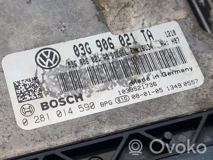 Volkswagen Eos Calculateur moteur ECU 03G906021TA