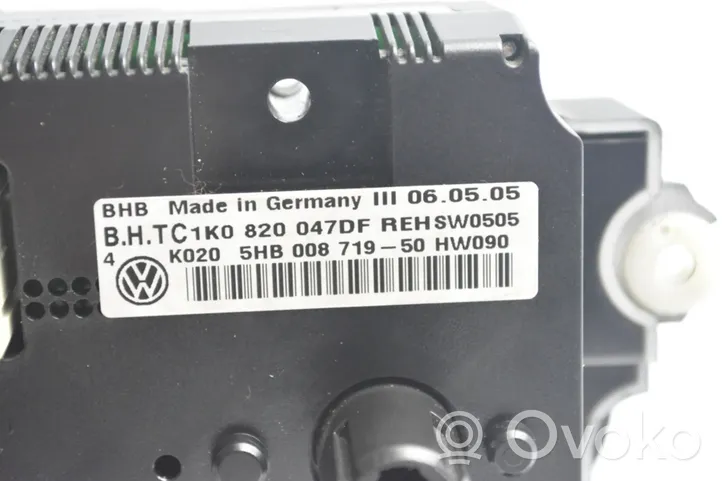 Volkswagen Golf V Gaisa kondicioniera vadības bloka modulis 1K0820047DF