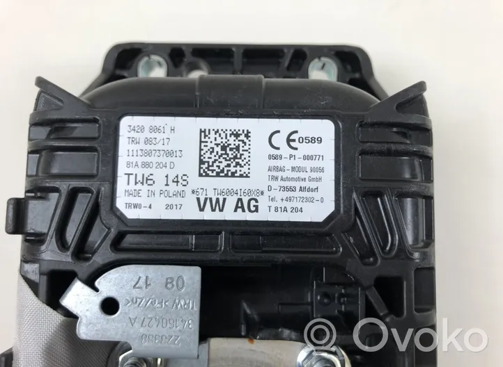 Audi Q2 - Poduszka powietrzna Airbag pasażera 81A880204D