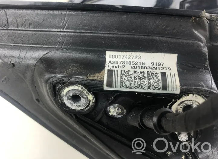 Mercedes-Benz E C207 W207 Etuoven sähköinen sivupeili A2078101076