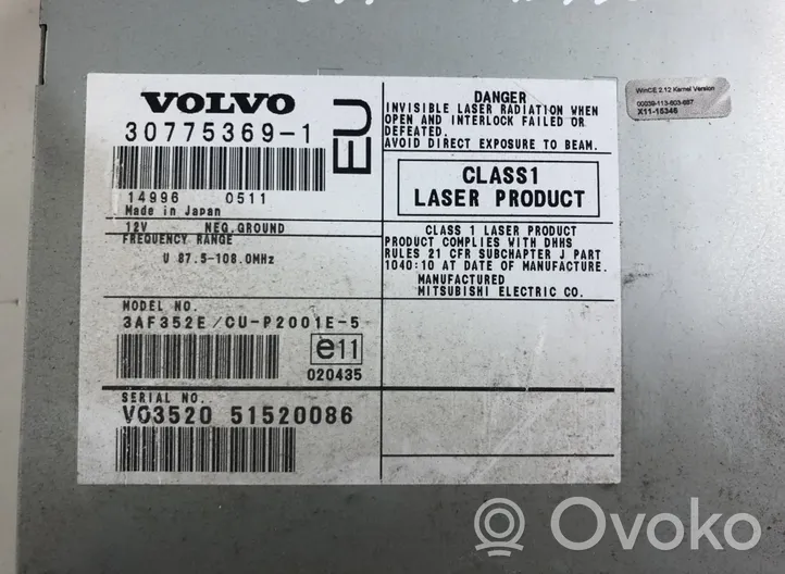 Volvo XC70 Panel / Radioodtwarzacz CD/DVD/GPS 36050144