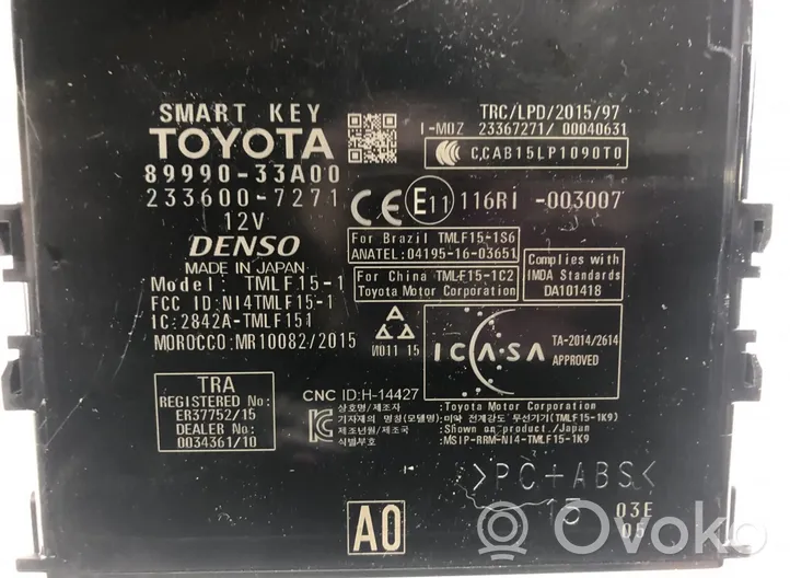 Lexus ES 300h Beraktės sistemos KESSY (keyless) valdymo blokas/ modulis 2336007271